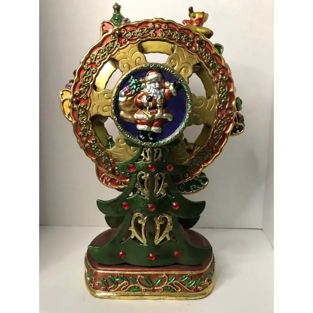 Santa & Snowman Ferris Wheel Decor